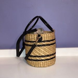 Poolside-The Bobbi Bag in black / natural